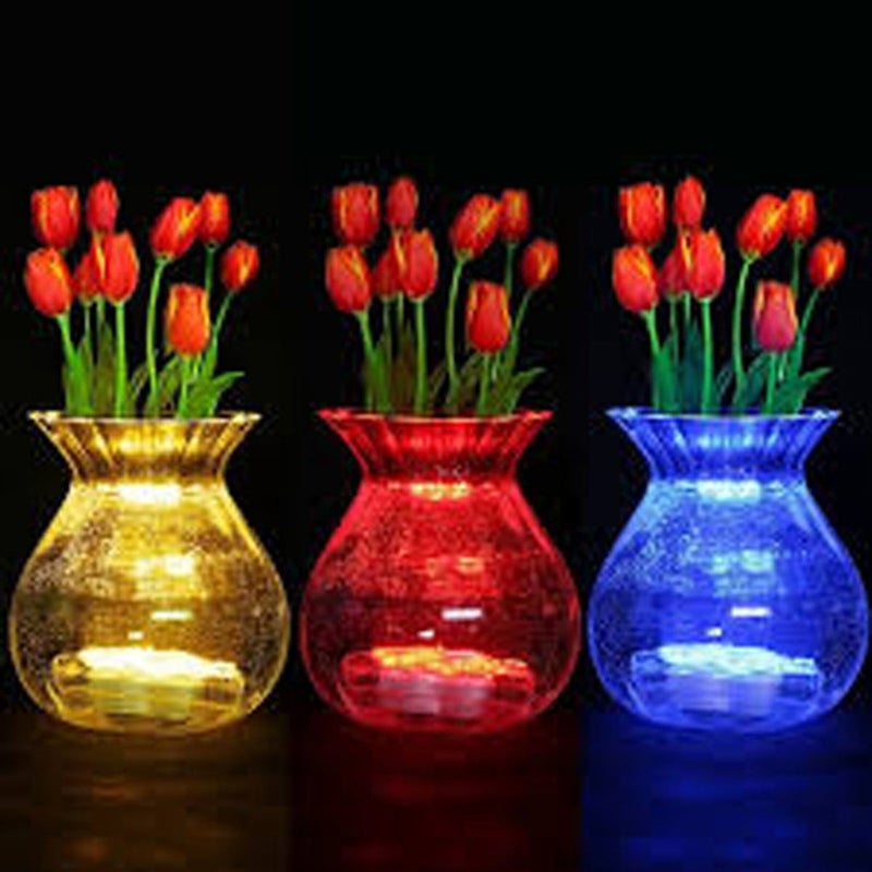 JYtrend Super Bright LED Floral Tea Light Submersible Lights for Party Wedding (Amber, 60 Pack) - Image 2